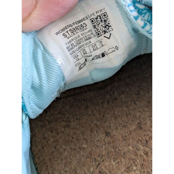 Sperry Crest Vibe Platform Sneaker Women sz 12 Blue Tropical Cushion Hawaiian - Picture 3 of 11
